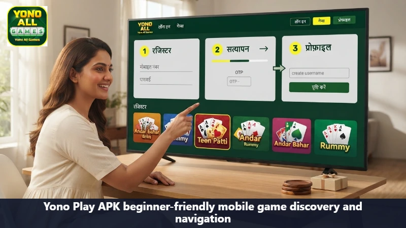 Yono Play APK beginner-friendly mobile game discovery and navigation